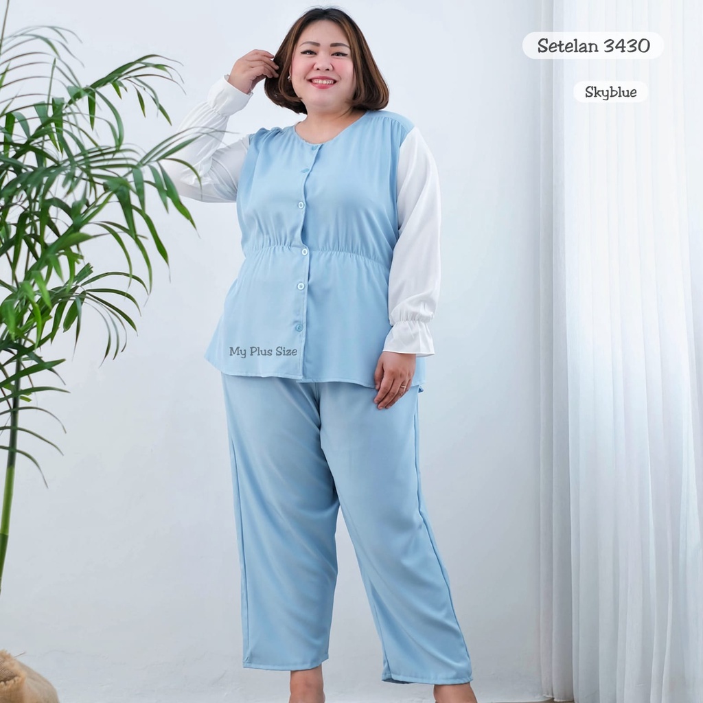 Setelan Jumbo Wanita 3430, Ld 130 cm &amp; Ld 145 cm