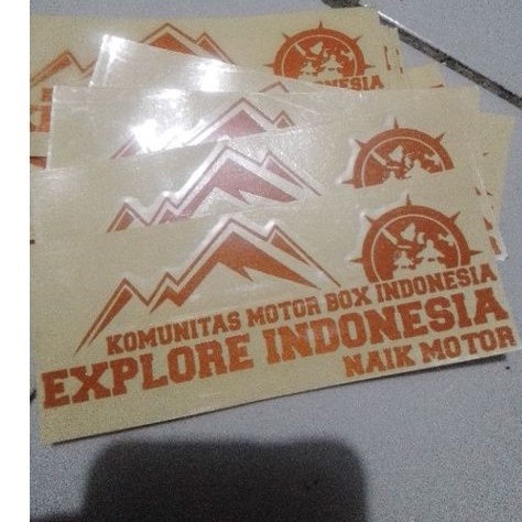

Cutting sticker explore indonesia komunitas motor.box