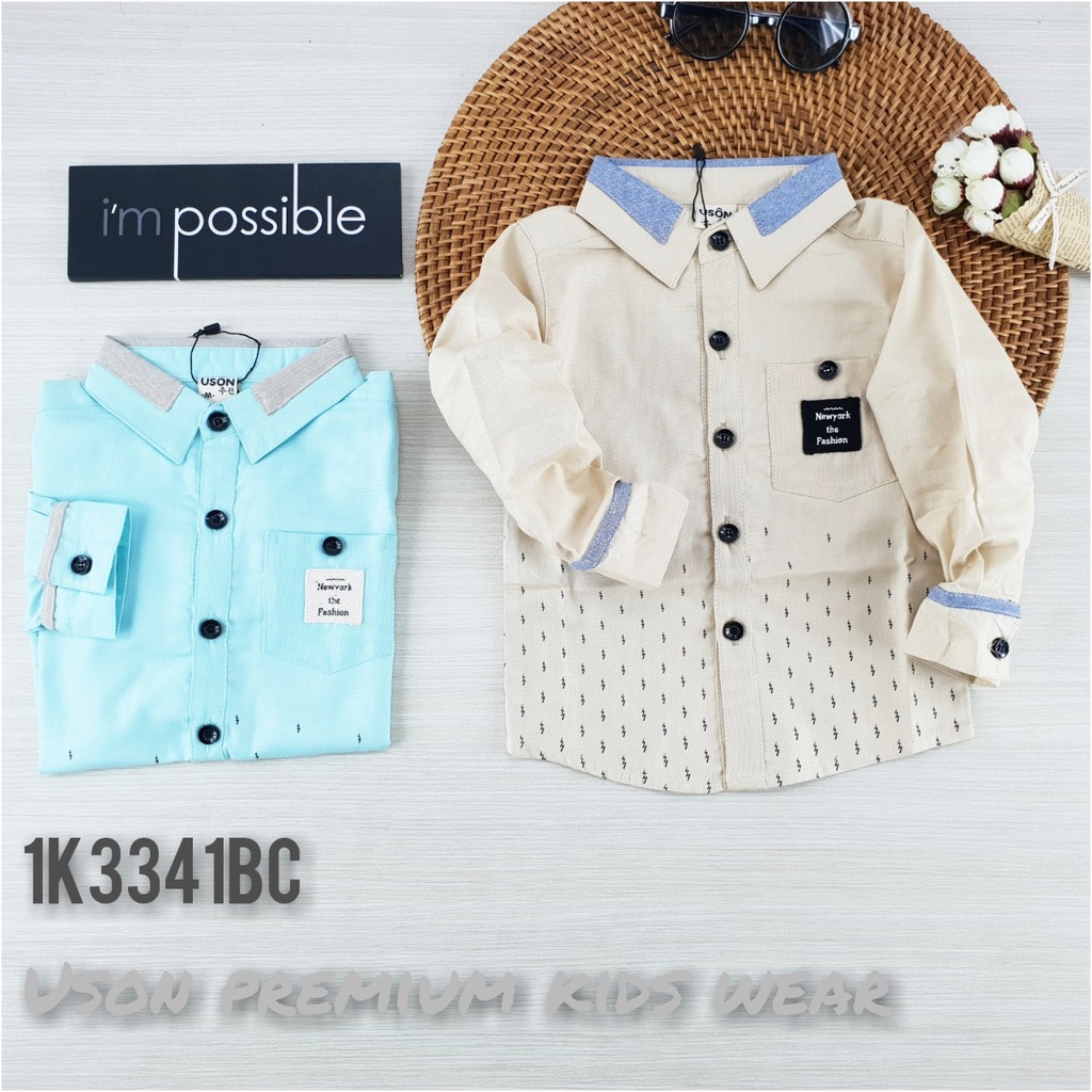 KEMEJA LENGAN PANJANG ANAK COWOK UKURAN BABY - 5 TAHUN / KEMEJA PANJANG ANAK / KEMEJA POLOS