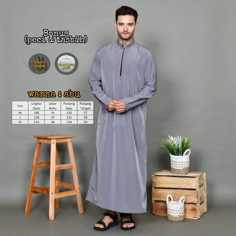 Gamis pria terlaris/jubah pria modern/jubah gamis pria