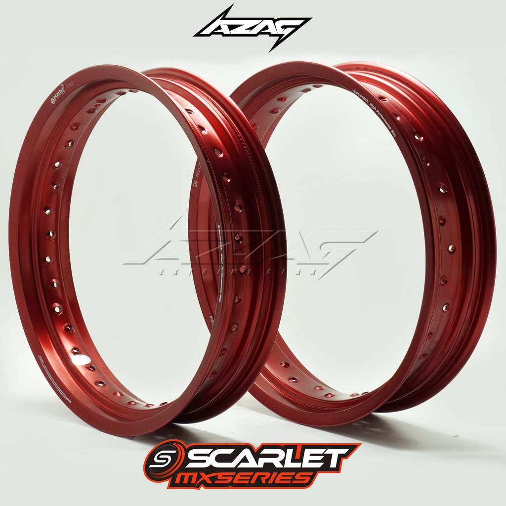 velg scarlet ring 17 merah hold 36 supermoto 300-350