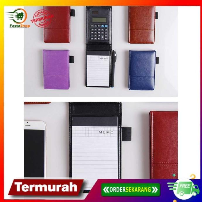 

Office & Stationery | Document Organizer | Buku Catatan Binder Note Cover Kulit With Kalkulator - Y8302 | Best Seller