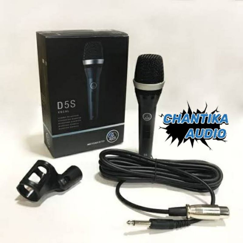 MIC KABEL ORIGINAL AKG D5S DYNAMIC MICROPHONE VOCAL