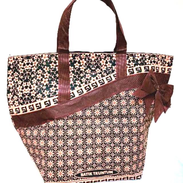 (1lusin =12 pcs) Tas hajatan spunbond batik mewah 22 (ESM)