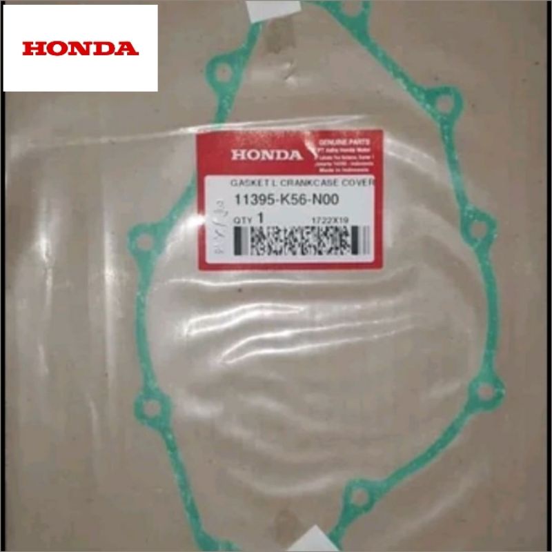 11395-K56-N00 perpak blok gasket L crankcase gtr sonic cb 150r led asli honda