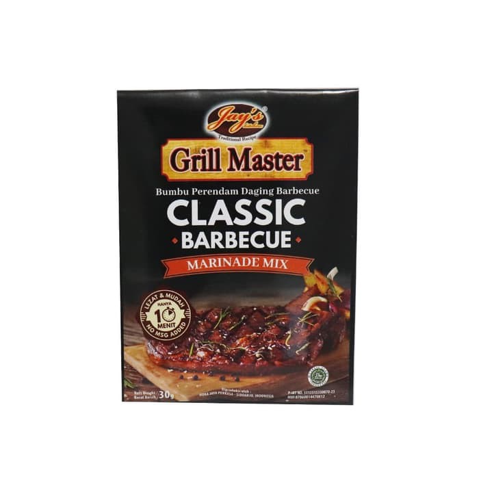 

JAY'S CLASSIC BARBECUE MARINADE MIX 30GR Healthy Wagyu