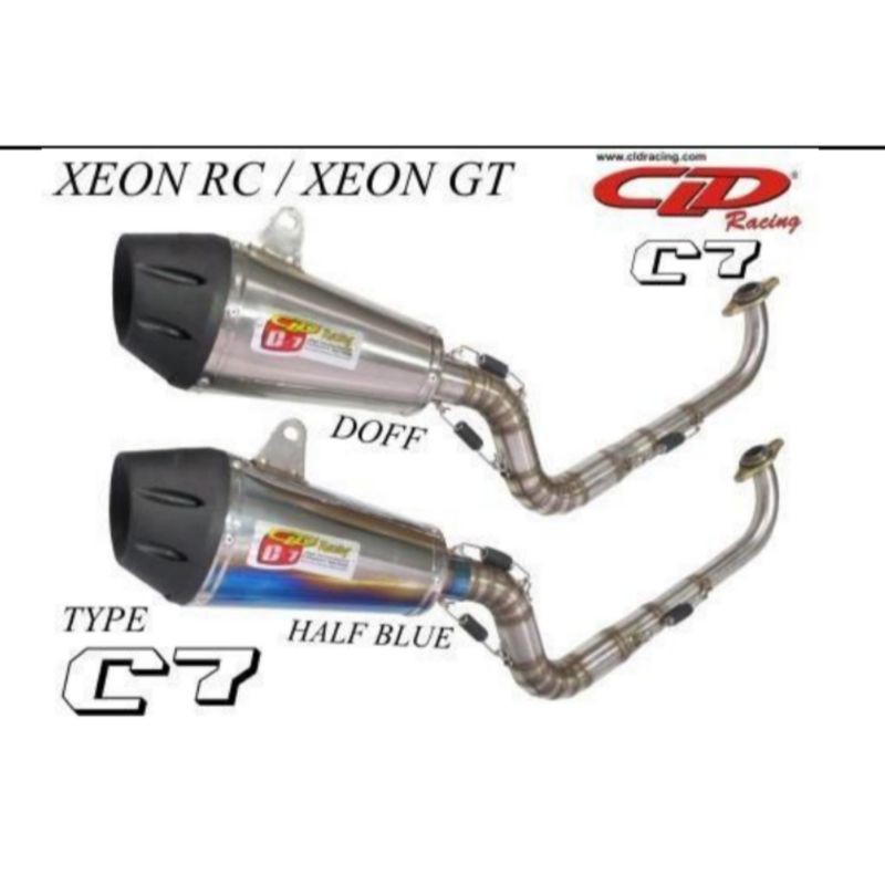 Knalpot CLD Racing Xeon/Xeon RC Type C7 ORIGINAL