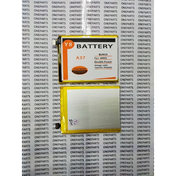 BAT BATTERY BATERAI BATRE OPPO A37 BLP615 Y8 DOUBLE POWER