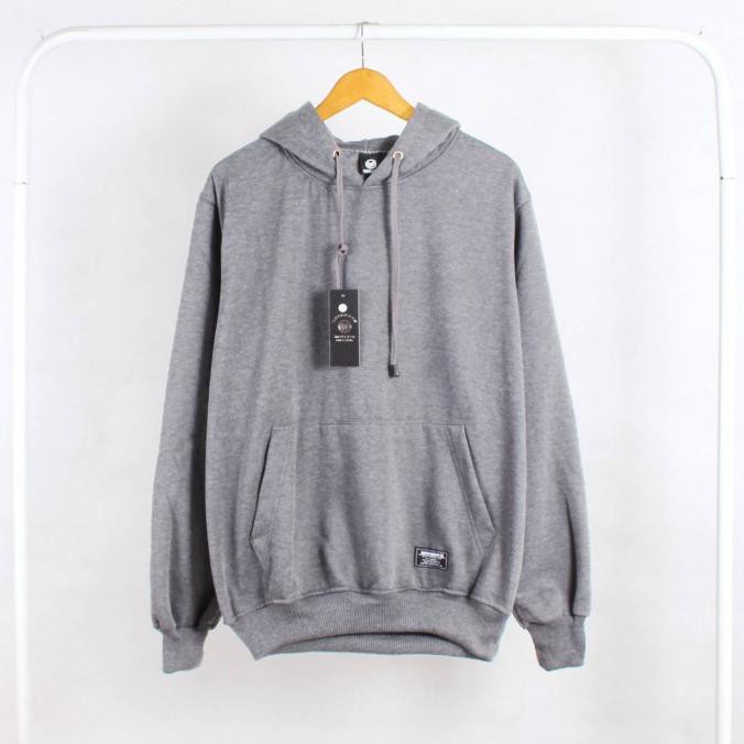 Sweater Polos Hoodie Pria Wanita M-L-Xl-Xxl Jumbo Murah - Hijau Army, S Terlaris