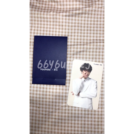 OFFICIAL PHOTOCARD BTS X HYUNDAI [V] BOOKED