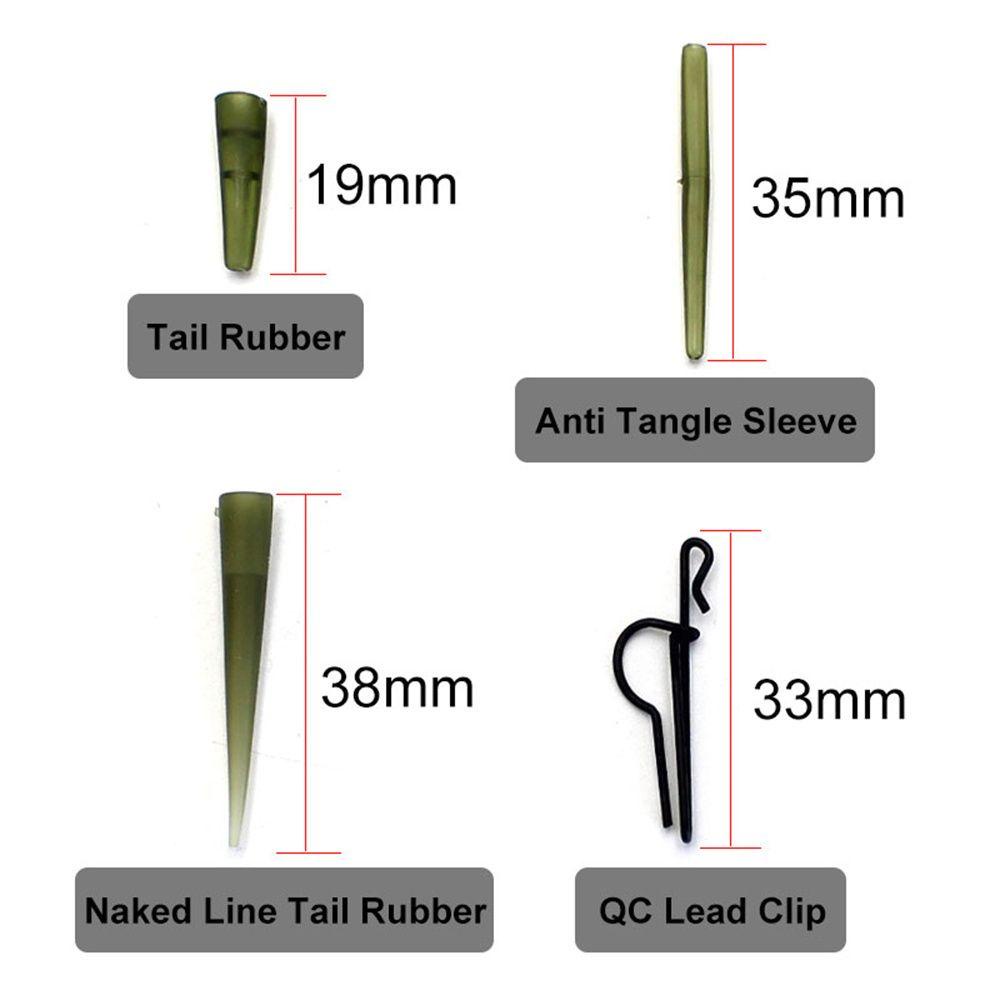 Suyo 30Pcs Klip Karet Pengencang Senar Pancing