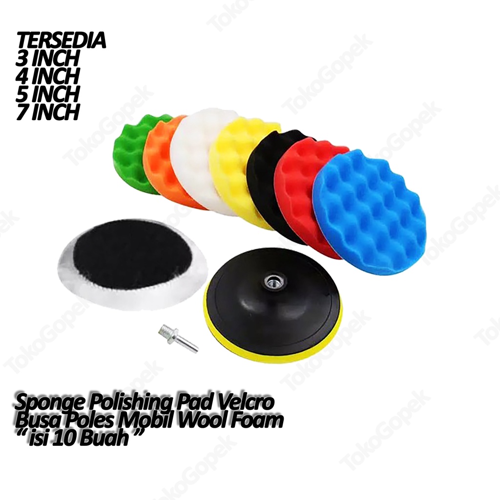BUSA POLES MOBIL &amp; MOTOR - WOOL POLISHING SET 10 BUAH
