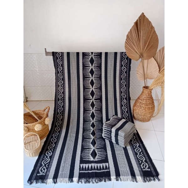 KAIN TENUN TRADISIONAL KAIN TENUN ETNIK JEPARA MOTIF BLANKET BAHAN KATUN