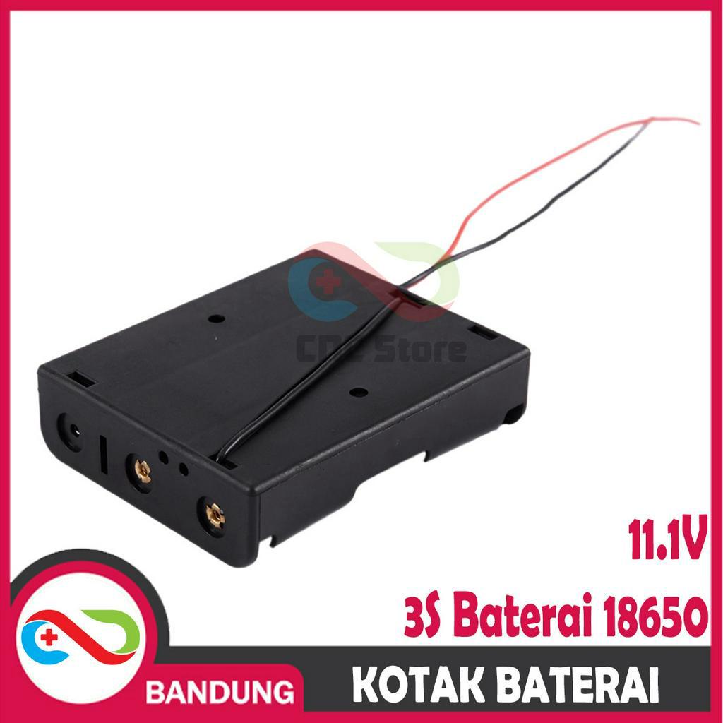 KOTAK BATERAI 18650 BOX 3S 11.1V LITHIUM BATTERY