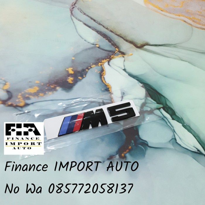 Emblem BMW M5 emblem bagasi BMW M5 black mattle LOGO belakang BMW M5