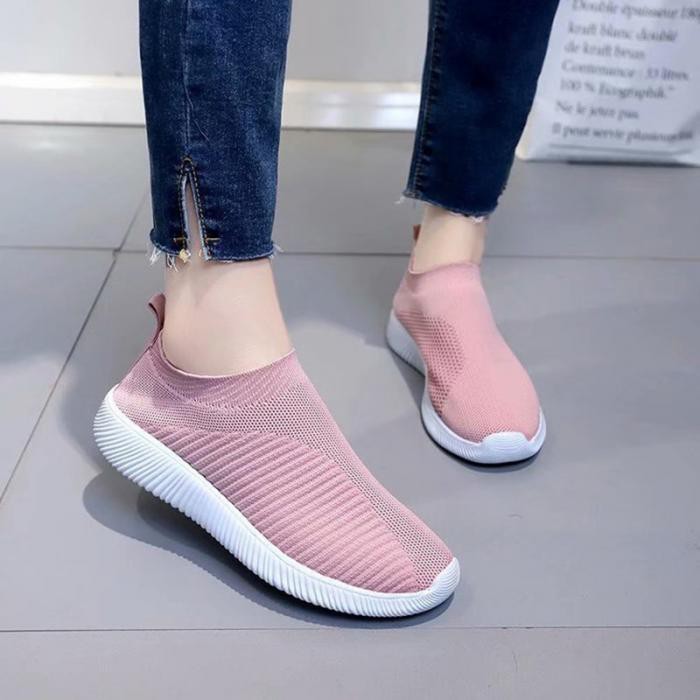 RYS - Simple Cover Sepatu Sneakers Wanita Fashion Casual - Ori Import