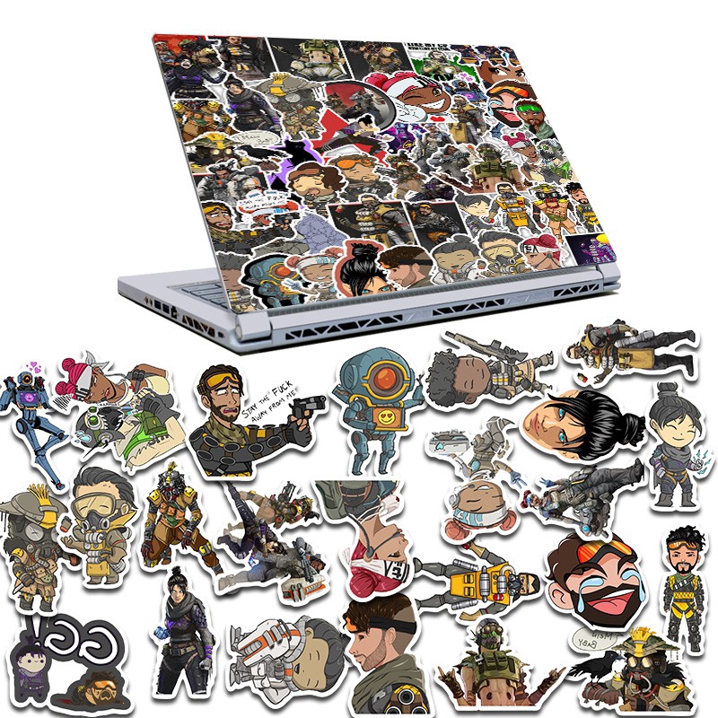 50 Pcs Apex Legends Cartoon Anime Stickers For Children