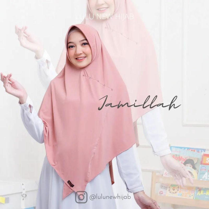[100% ORI] JAMILAH LULU NEW HIJAB Jamillah / Kerudung Instan Jersey Jamiilah / Jilbab Payet Manik Ja