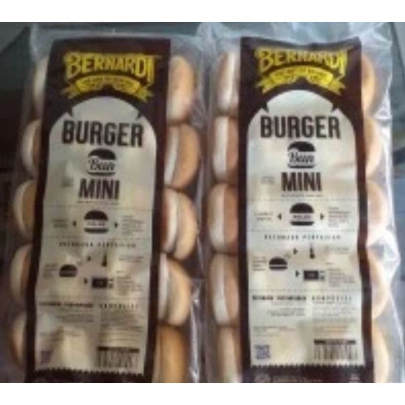 

mini Bun roti burger Bernardi isi 20