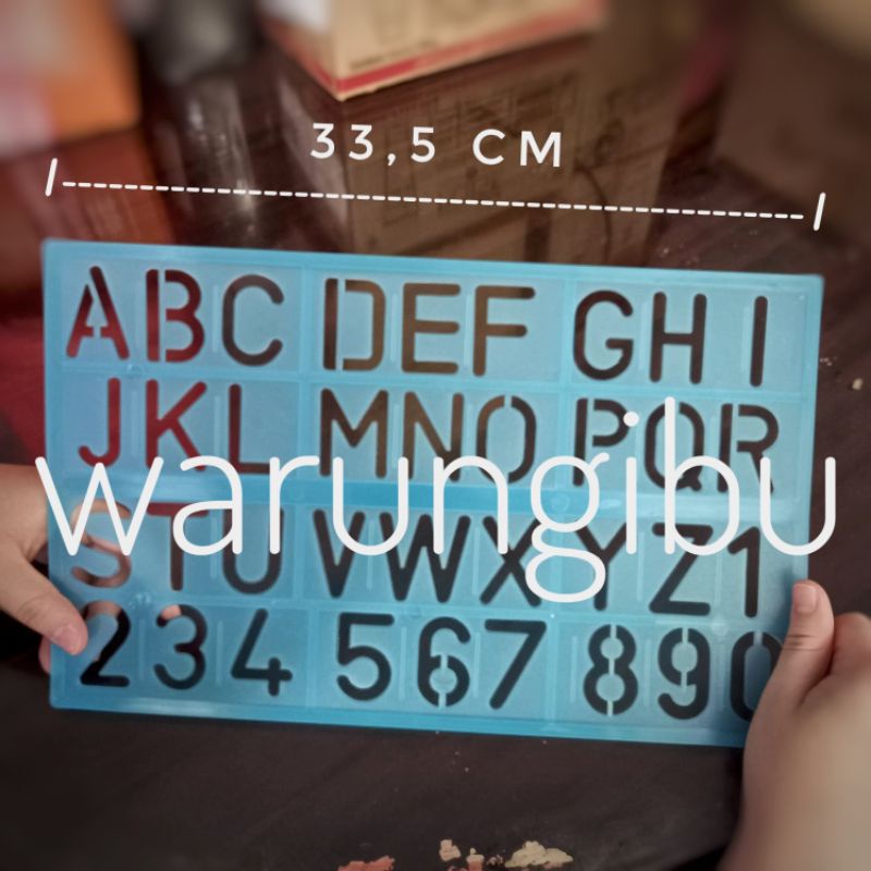 

Jumbo Alphabet Template Ruler Penggaris Cetakan Huruf Besar Dan Angka