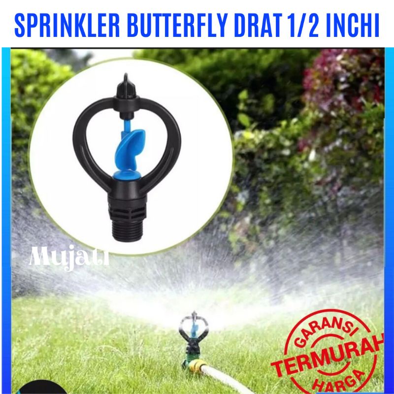 Sprinkler Pertanian Sprinkler Kupu Kupu Alat Irigasi 1/2 inchi MUJATI