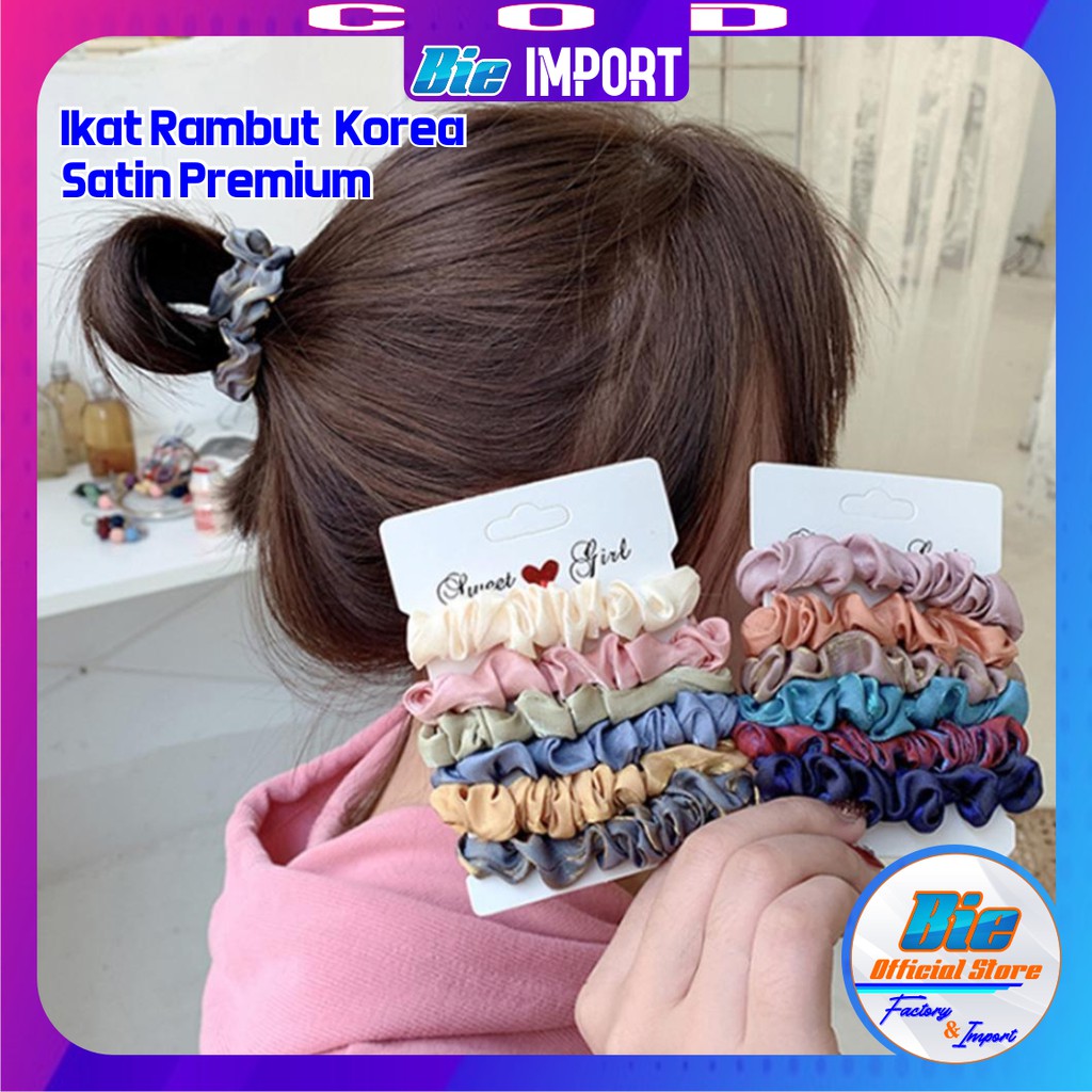 Ikat Rambut Satin Korea Premium Impor Best Seller