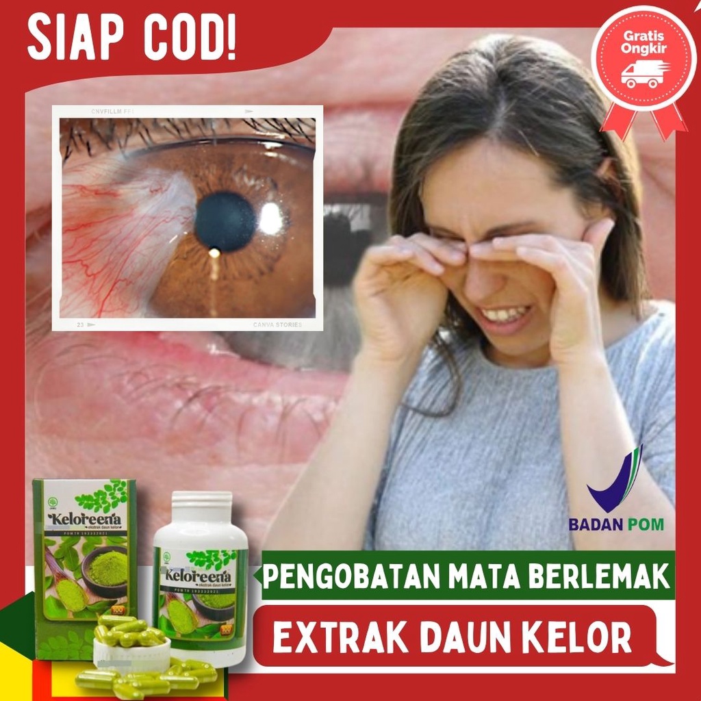 Obat Menghilangkan Mata berlemak Secara alami KELORENA Herbal daun kelor - bkn obat tetes mata untuk