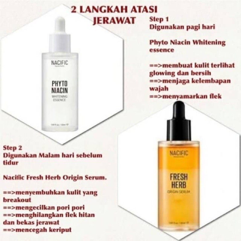 Nacific Fresh Herb Origin Serum Nacific Phyto Niacin Serum 50ml Shopee Indonesia