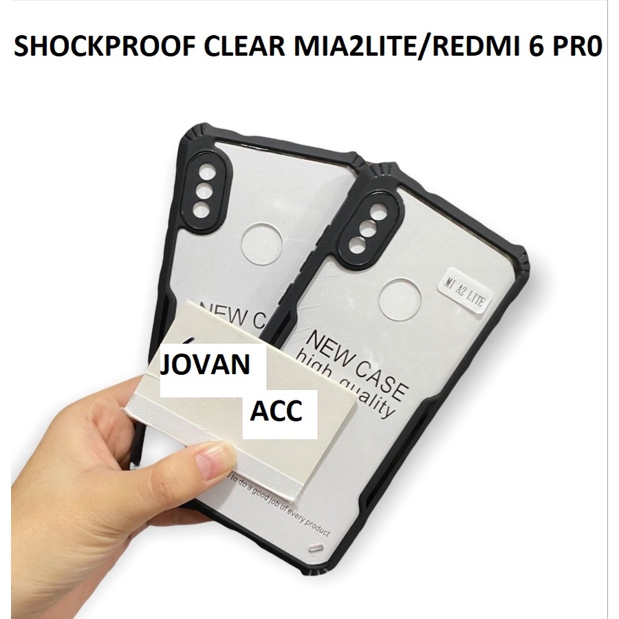 REDMI A1 A2 NOTE 5 PRO REDMI 6A 6 REDMI 6 PRO XIAOMI MI A2 LITE CASE SHOCKPROOF IPAKY BENING HARDCASE CLEAR BENING TRANSPARAN CASING COVER PROTECT CAMERA PELINDUNG KAMER