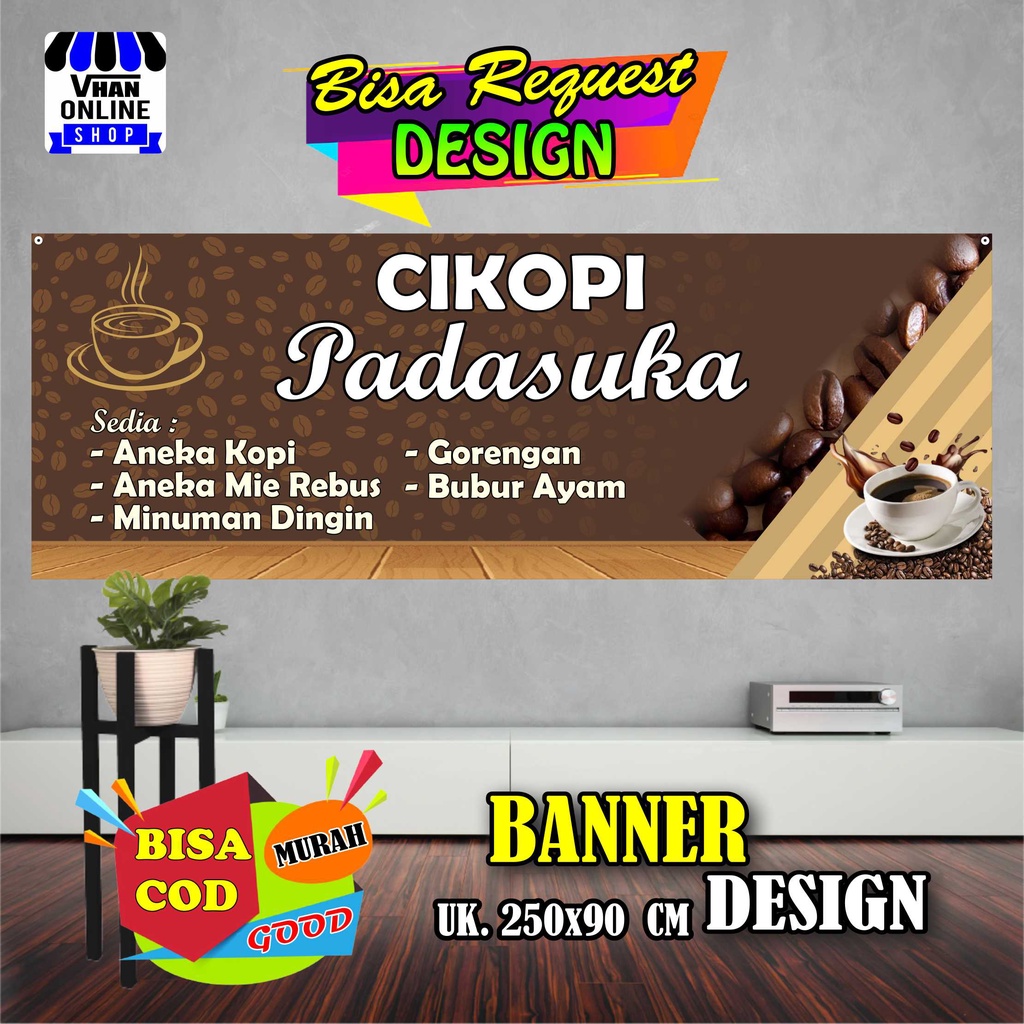 Jual Spanduk Banner Warkop Warung Kopi Angkringan Rumah Makan Keren Murah Shopee Indonesia 4071