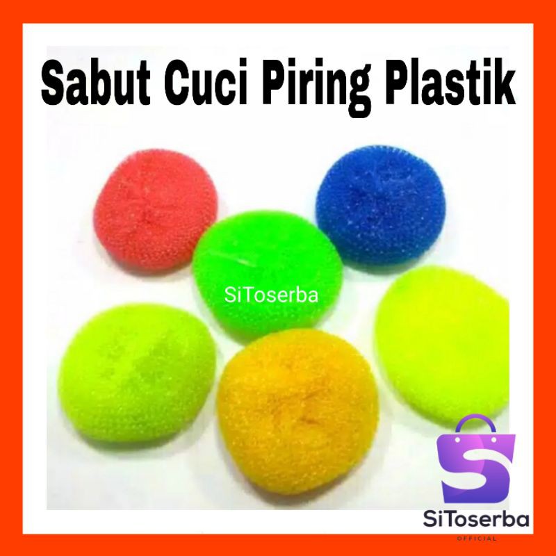 GOSOK DONAT - GOSOK PANCI/SABUT CUCI PIRING PLASTIK - SPONS CUCI PIRING PLASTIK - PEMBERSIH PIRING