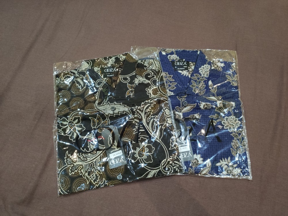 Odza Baju Batik Pria Kemeja Batik Model Terbaru Hem Modern Pria Baju Pendek Slim Fit