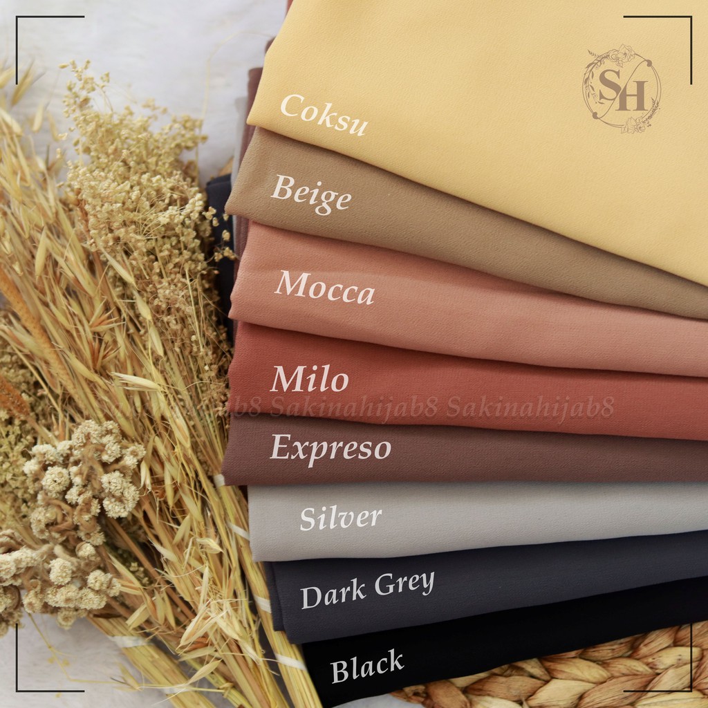 PROMO Pashmina Ceruty Babydoll 200x75 cm jahit tepi CHAPTER1-1