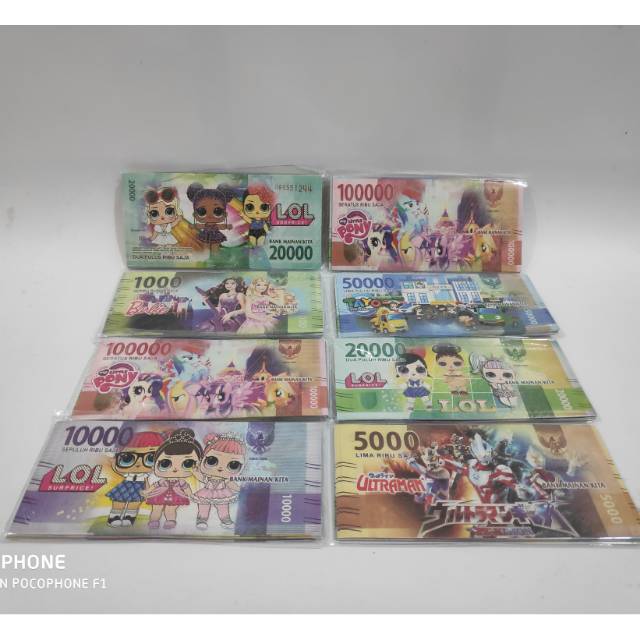Mainan anak / uang mainan/ UANG kertas  MAINAN KARAKTER ANAK