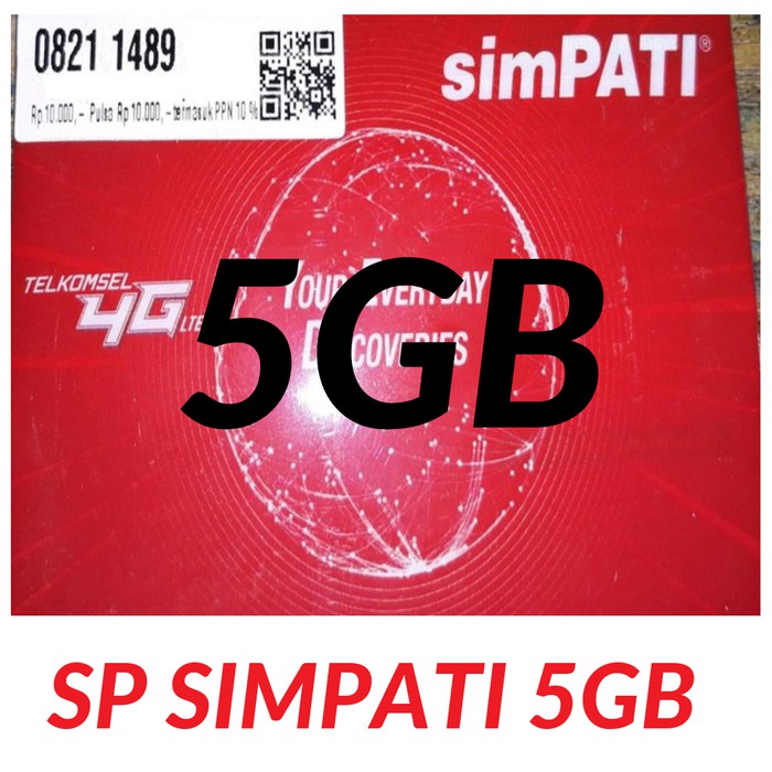 KARTU PERDANA DATA INTERNET TELKOMSEL SIMPATI RED KUOTA 5