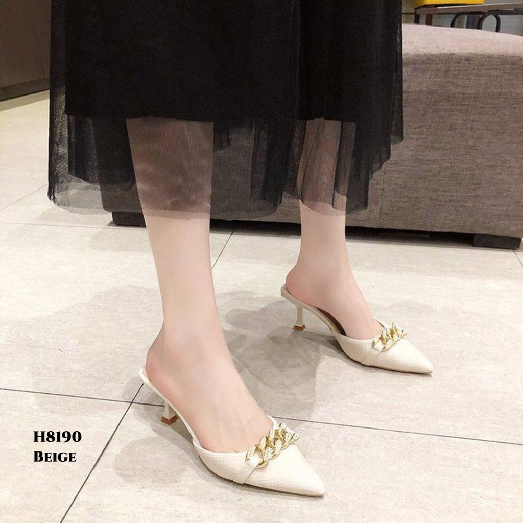 PRF RESTOCK HEELS SLOP FASHION KOREA H8190