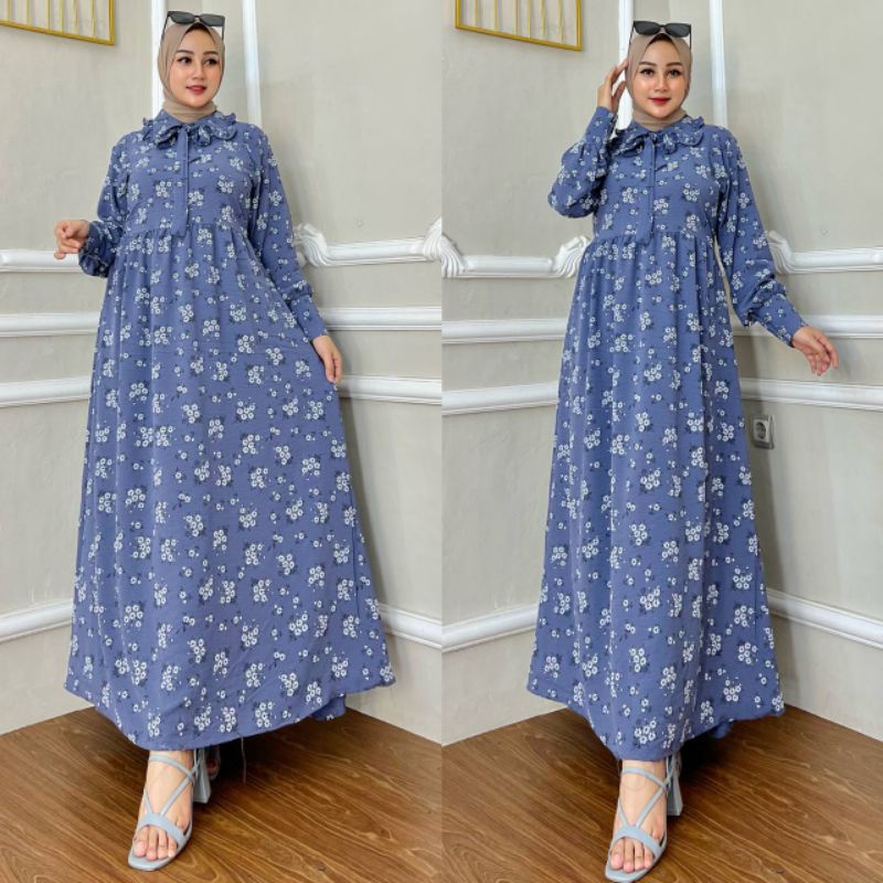 dress/gamis/Homedress motif bungga