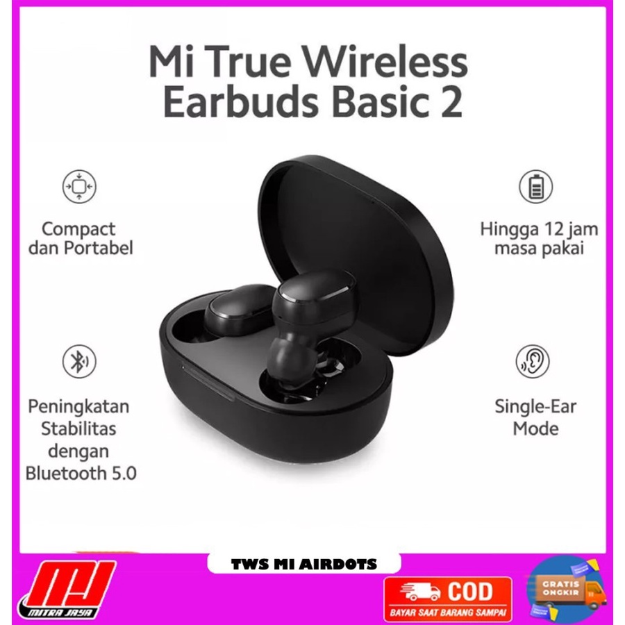 Headset Bluetooth TWS Mi AirDot Businnes Pro 5.0 Wireless Bluetooth