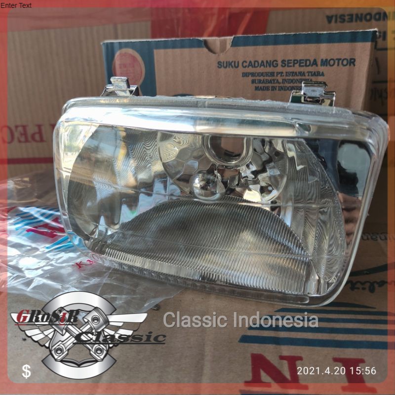 Reflektor Astrea grand lampu depan Astrea grand legenda impressa bening