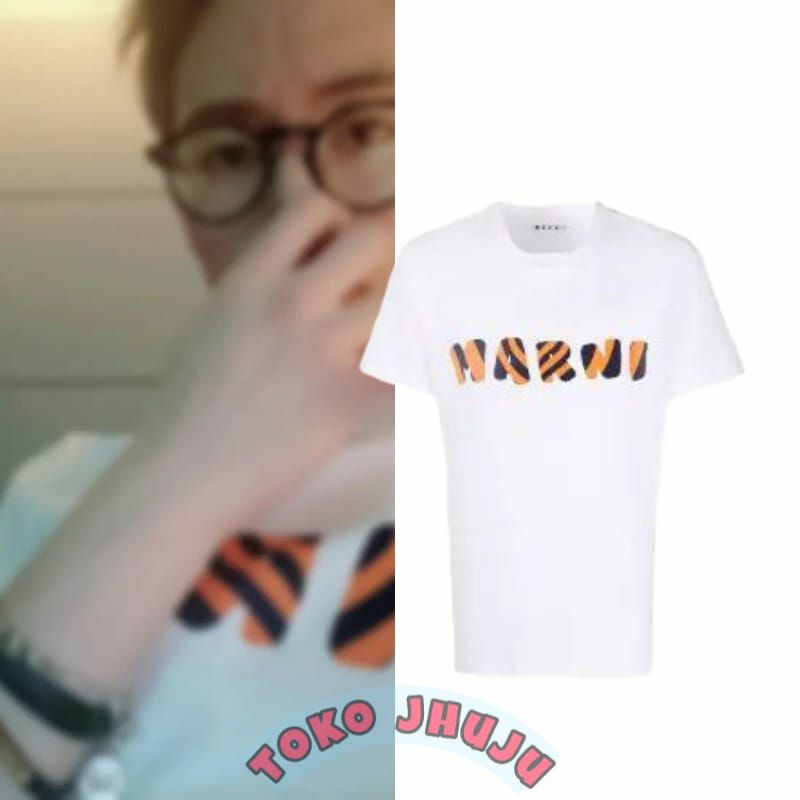 Baju Kaos NCT Dream Mark Lee style MARRNI BELANG OREN HITAM