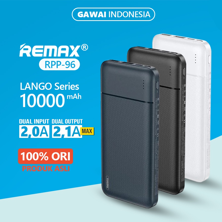 Remax Lango Powerbank RPP-96 10000 mAh Fast Charging ORIGINAL