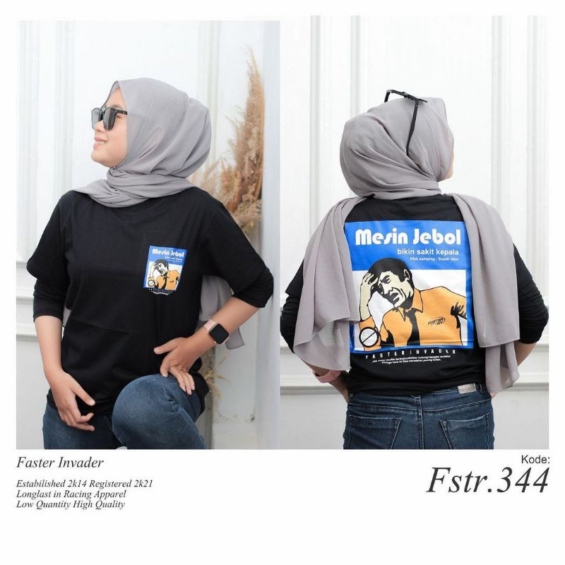 kaos mesin jebol faster original 344