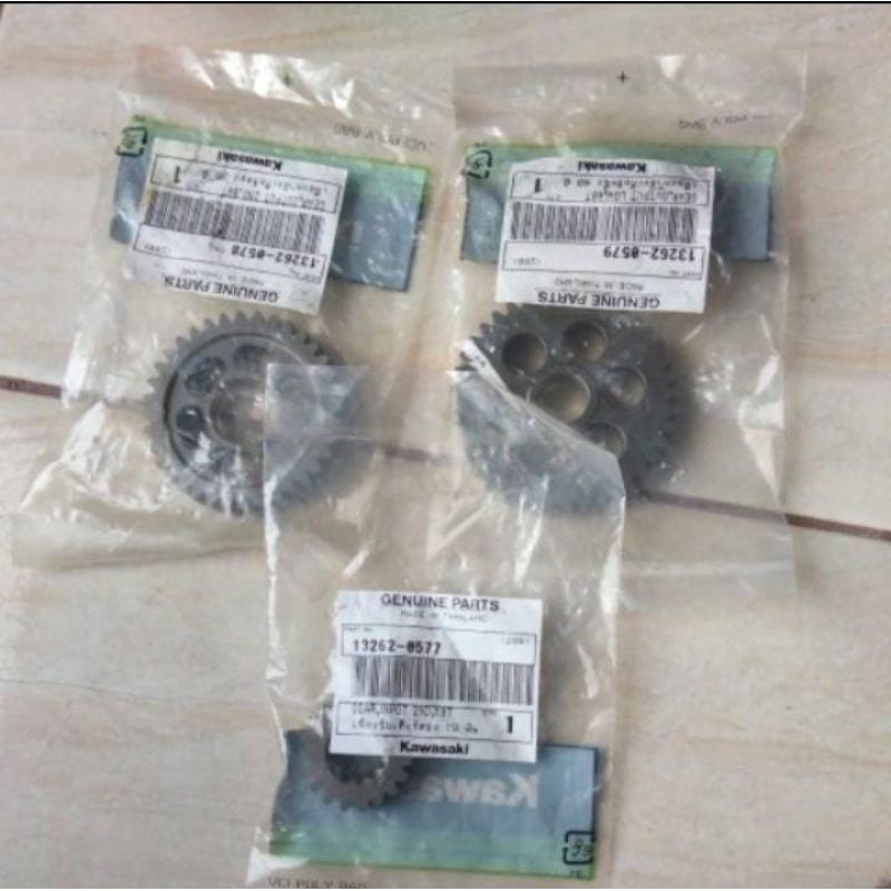 gigi rasio KLX 140 gigi 1 dan 2 pnp KLX 150 original