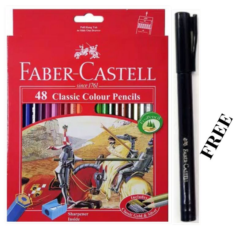 

faber castell pensil warna classic 48,36.24.12