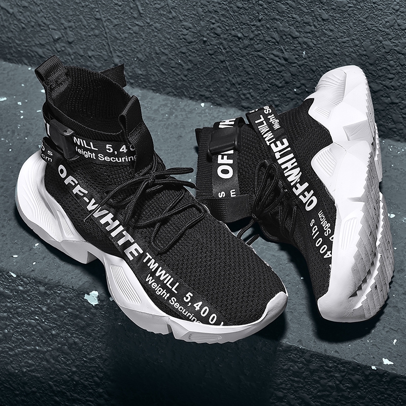 off white nike black high tops