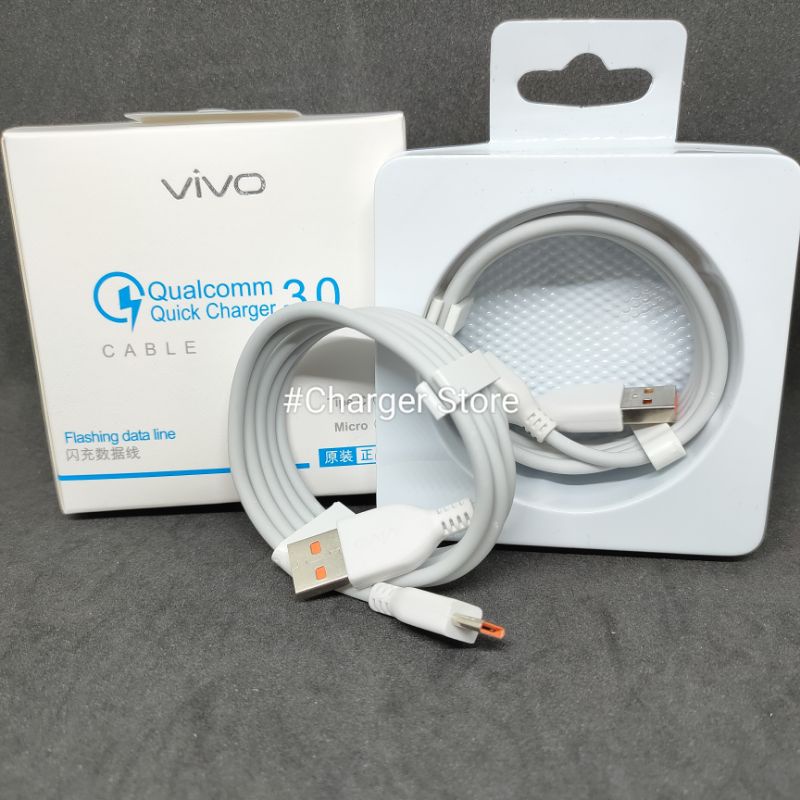 Kabel Charger Vivo Type C Qualcomm Quick Charge 3.0 Cable Data Vivo Fast Charging Original