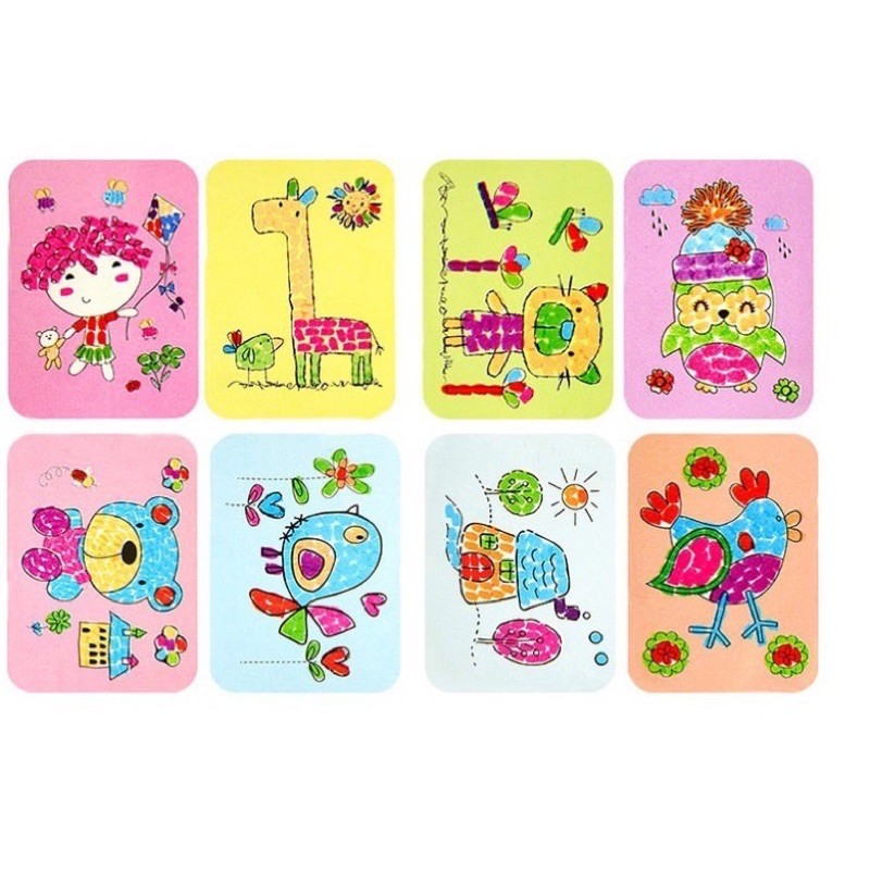 Mainan Edukasi Anak anak Ink pad DIY Finger Paint Stamp - Kerajinan Cat Jari Anak anak