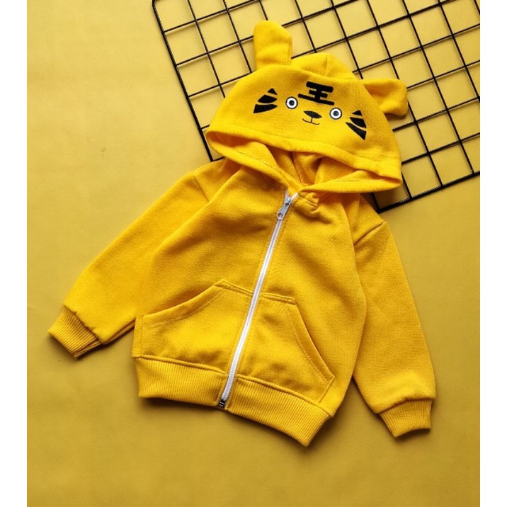 jaket mantel bayi fleece karakter 3-18 bulan