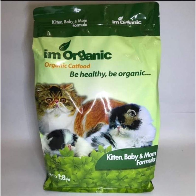 Im Organic Kitten Baby &amp; Mom 1,8kg Freshpack / Makanan Kucing Im Organik Kitten Baby And Mom 1,8kg