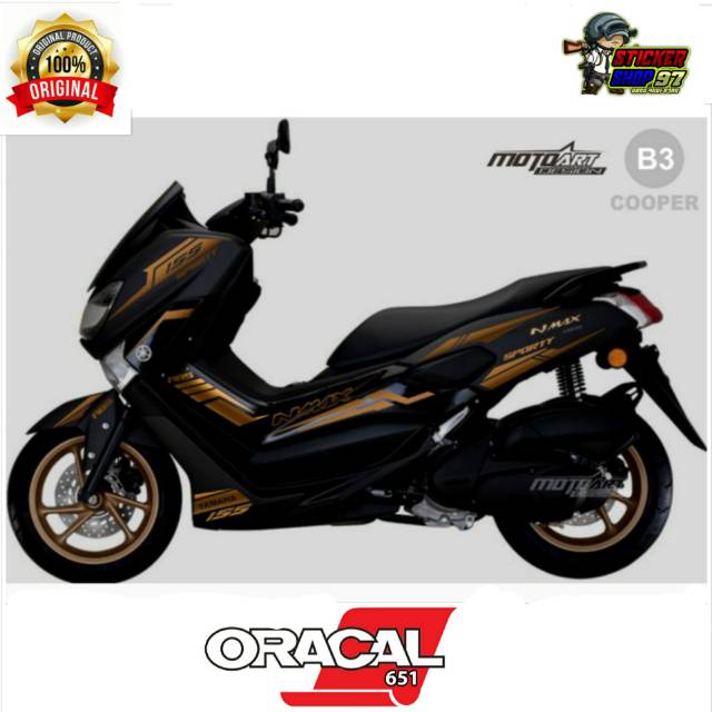 cod Stiker Body Nmax sticker cutting yamaha nmax hitam Couper Stiker motor Nmax / Sticker body Nmax 